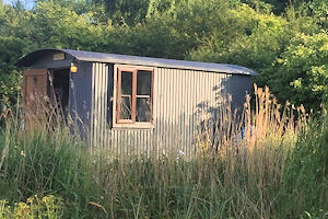 Ty Coch Shepherds Hut Glamping in Gwent Wales