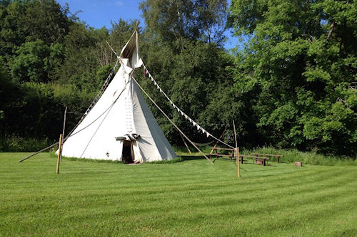 Tipi Camping and Glamping Holidays Powys