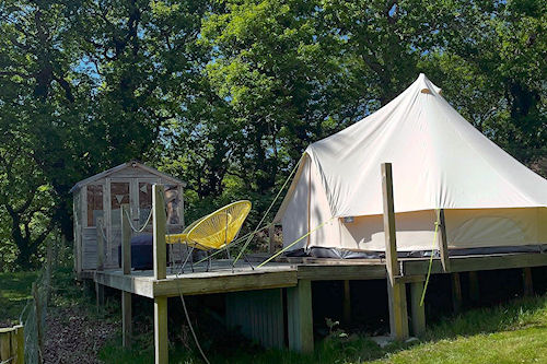 Bell Tent Camping and Glamping in Powys